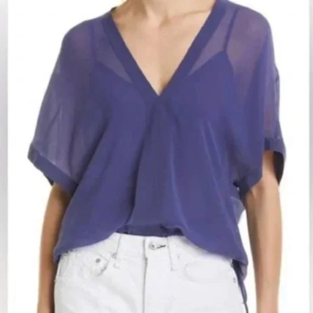 rag & bone elysse sheer top, Medium